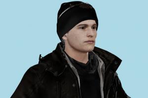 Connor Jericho Detroit, DBH, Become-Human, man, male, people, xna, characters, animated